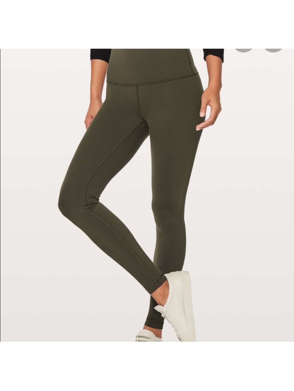 Lululemon Wunder Under Green Athletic Leggings Athleisure Gym Workout Yoga